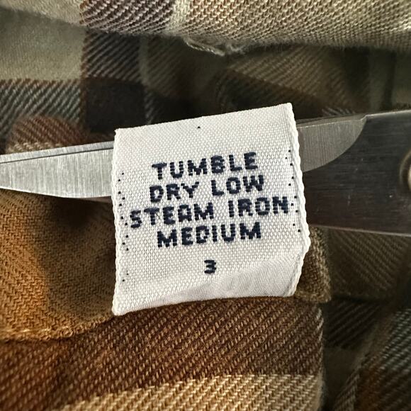 Polo Ralph Lauren Halpern Flannel Shirt Mens Large Brown Plaid Button Up Pockets - Picture 6 of 6